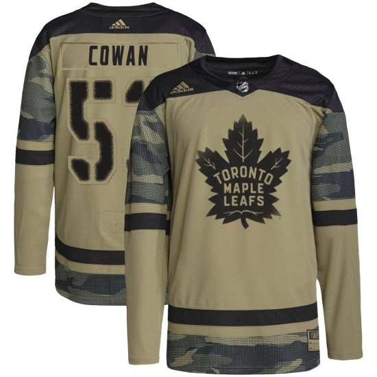 Easton Cowan Toronto Maple Leafs Youth Authentic Military Appreciation Practice Adidas Jersey - Camo