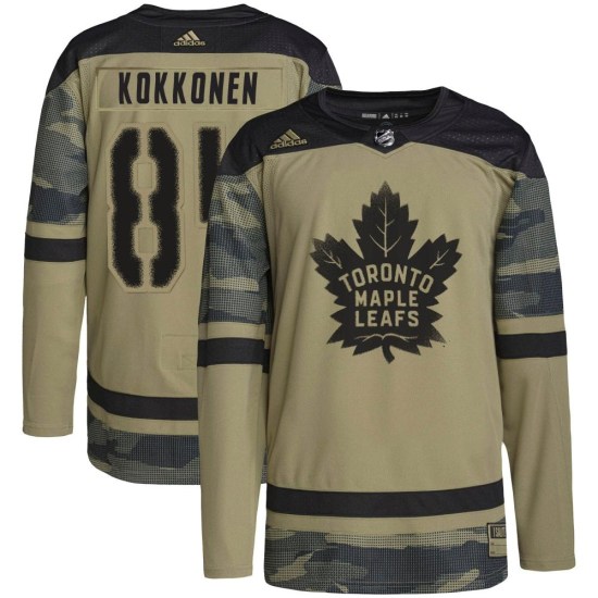 Mikko Kokkonen Toronto Maple Leafs Youth Authentic Military Appreciation Practice Adidas Jersey - Camo