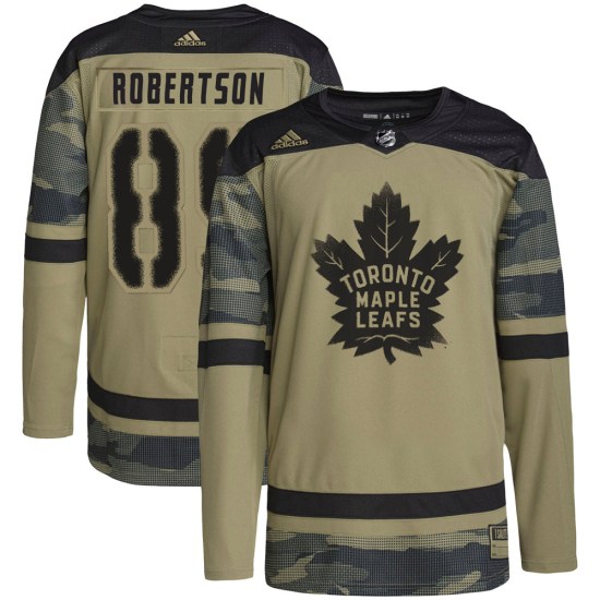 Nicholas Robertson Toronto Maple Leafs Youth Authentic Military Appreciation Practice Adidas Jersey - Camo