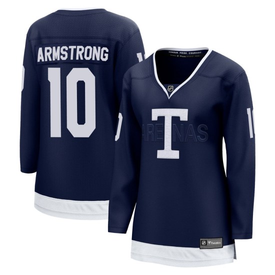 George Armstrong Toronto Maple Leafs Women's Breakaway 2022 Heritage Classic Fanatics Branded Jersey - Navy