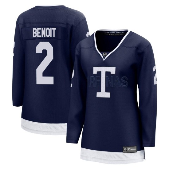 Simon Benoit Toronto Maple Leafs Women's Breakaway 2022 Heritage Classic Fanatics Branded Jersey - Navy