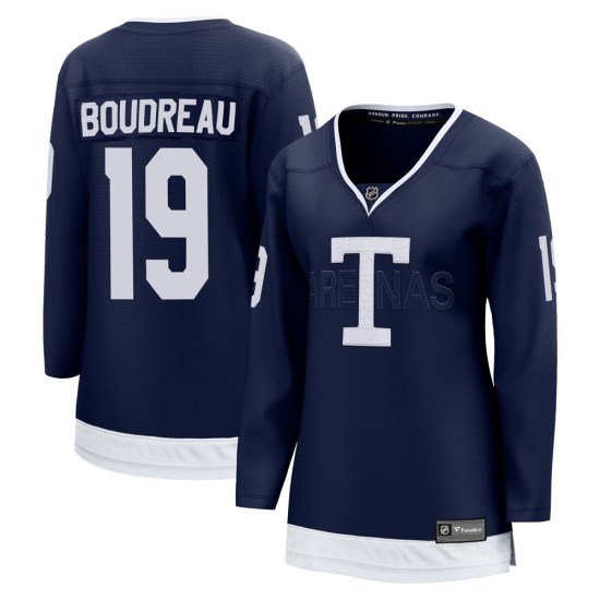 Bruce Boudreau Toronto Maple Leafs Women's Breakaway 2022 Heritage Classic Fanatics Branded Jersey - Navy