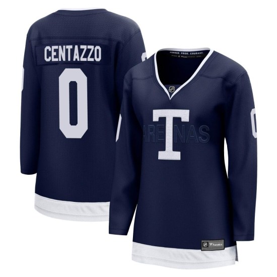 Orrin Centazzo Toronto Maple Leafs Women's Breakaway 2022 Heritage Classic Fanatics Branded Jersey - Navy