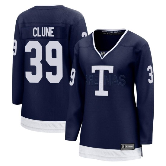Rich Clune Toronto Maple Leafs Women's Breakaway 2022 Heritage Classic Fanatics Branded Jersey - Navy