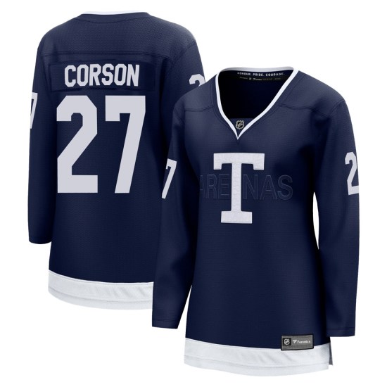 Shayne Corson Toronto Maple Leafs Women's Breakaway 2022 Heritage Classic Fanatics Branded Jersey - Navy