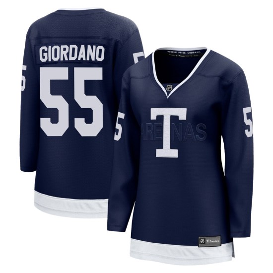 Mark Giordano Toronto Maple Leafs Women's Breakaway 2022 Heritage Classic Fanatics Branded Jersey - Navy