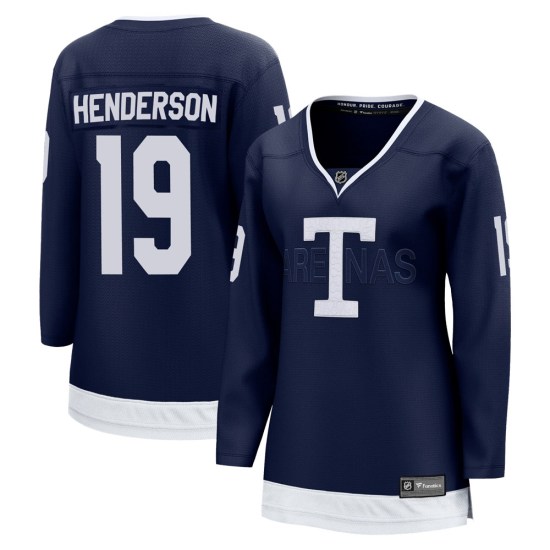 Paul Henderson Toronto Maple Leafs Women's Breakaway 2022 Heritage Classic Fanatics Branded Jersey - Navy