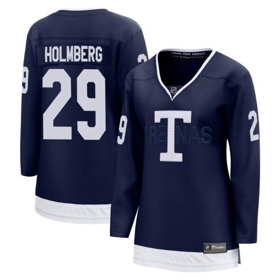 Pontus Holmberg Toronto Maple Leafs Women's Breakaway 2022 Heritage Classic Fanatics Branded Jersey - Navy