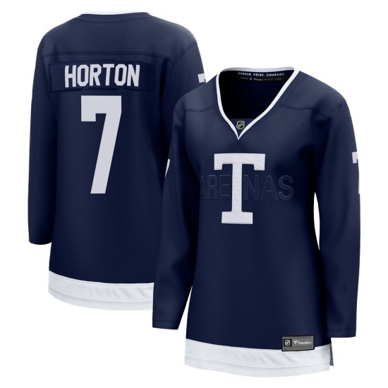Tim Horton Toronto Maple Leafs Women's Breakaway 2022 Heritage Classic Fanatics Branded Jersey - Navy