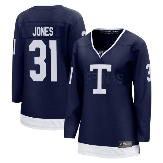 Martin Jones Toronto Maple Leafs Women's Breakaway 2022 Heritage Classic Fanatics Branded Jersey - Navy
