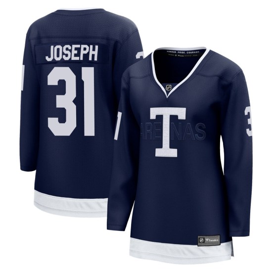 Curtis Joseph Toronto Maple Leafs Women's Breakaway 2022 Heritage Classic Fanatics Branded Jersey - Navy