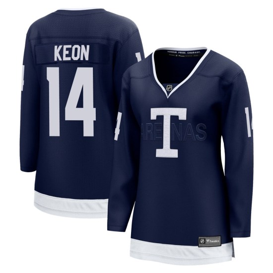 Dave Keon Toronto Maple Leafs Women's Breakaway 2022 Heritage Classic Fanatics Branded Jersey - Navy