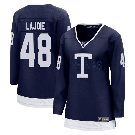 Maxime Lajoie Toronto Maple Leafs Women's Breakaway 2022 Heritage Classic Fanatics Branded Jersey - Navy