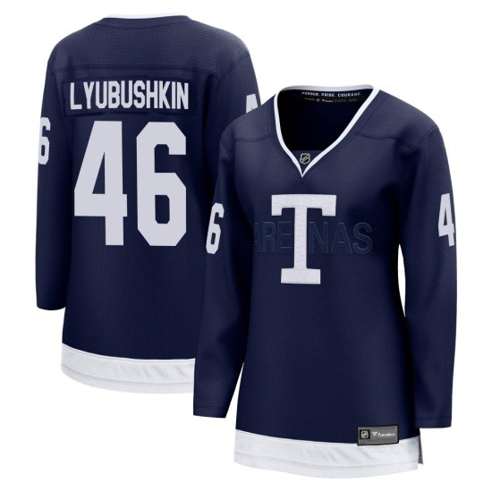Ilya Lyubushkin Toronto Maple Leafs Women's Breakaway 2022 Heritage Classic Fanatics Branded Jersey - Navy