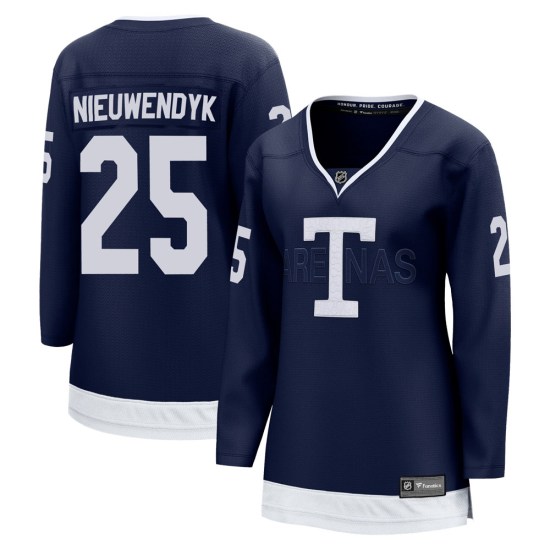 Joe Nieuwendyk Toronto Maple Leafs Women's Breakaway 2022 Heritage Classic Fanatics Branded Jersey - Navy
