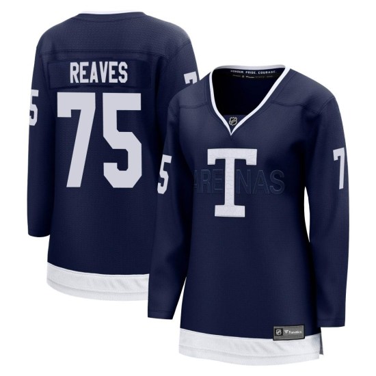 Ryan Reaves Toronto Maple Leafs Women's Breakaway 2022 Heritage Classic Fanatics Branded Jersey - Navy