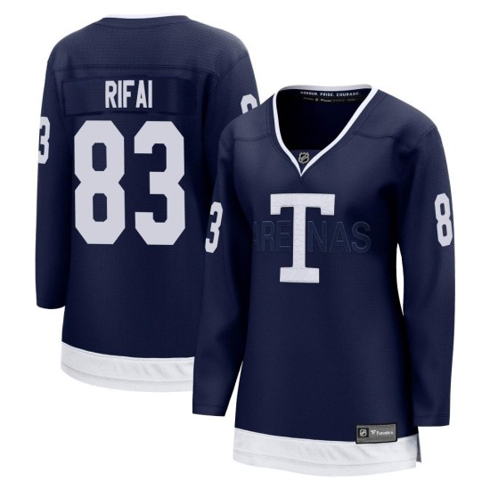Marshall Rifai Toronto Maple Leafs Women's Breakaway 2022 Heritage Classic Fanatics Branded Jersey - Navy