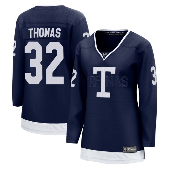 Steve Thomas Toronto Maple Leafs Women's Breakaway 2022 Heritage Classic Fanatics Branded Jersey - Navy