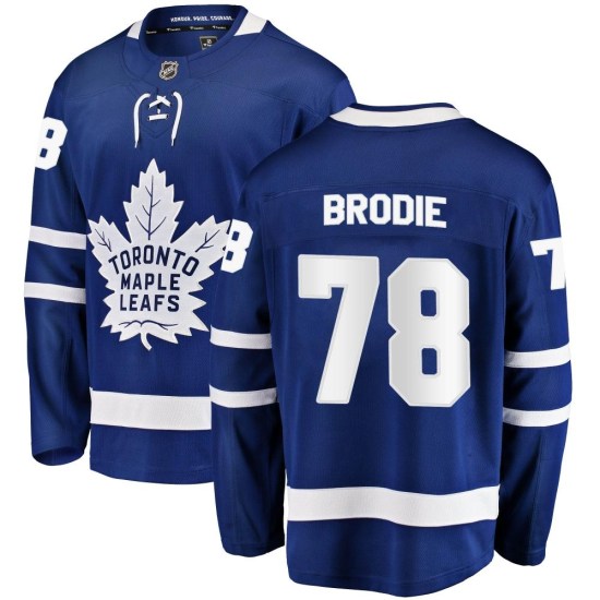 TJ Brodie Toronto Maple Leafs Youth Breakaway Home Fanatics Branded Jersey - Blue