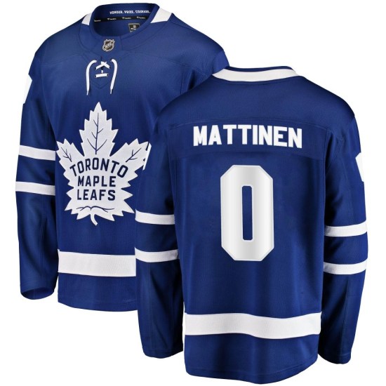 Nicolas Mattinen Toronto Maple Leafs Youth Breakaway Home Fanatics Branded Jersey - Blue