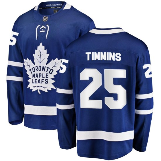 Conor Timmins Toronto Maple Leafs Youth Breakaway Home Fanatics Branded Jersey - Blue