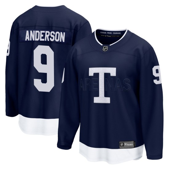 Glenn Anderson Toronto Maple Leafs Breakaway 2022 Heritage Classic Fanatics Branded Jersey - Navy