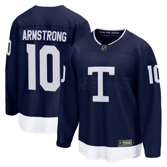 George Armstrong Toronto Maple Leafs Breakaway 2022 Heritage Classic Fanatics Branded Jersey - Navy
