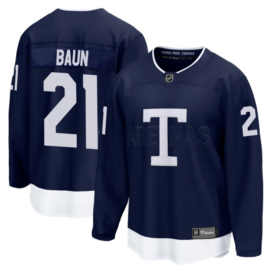 Bobby Baun Toronto Maple Leafs Breakaway 2022 Heritage Classic Fanatics Branded Jersey - Navy