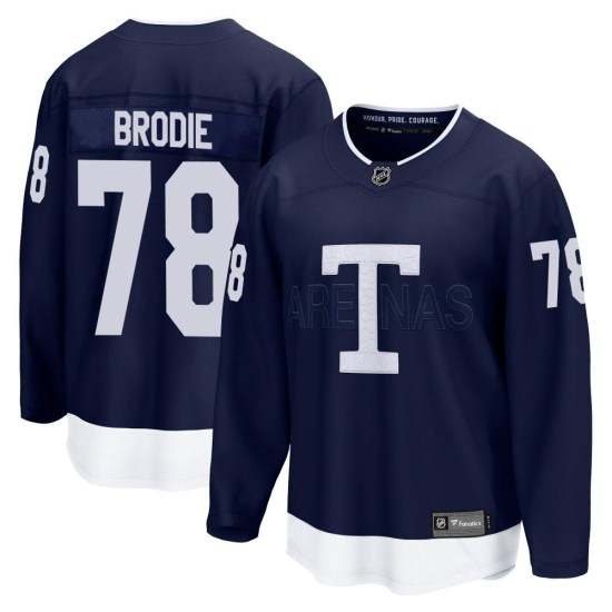 TJ Brodie Toronto Maple Leafs Breakaway 2022 Heritage Classic Fanatics Branded Jersey - Navy