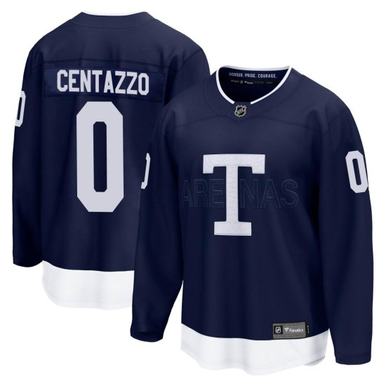 Orrin Centazzo Toronto Maple Leafs Breakaway 2022 Heritage Classic Fanatics Branded Jersey - Navy
