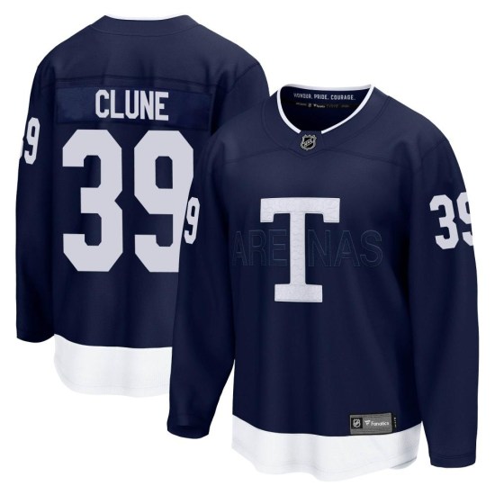 Rich Clune Toronto Maple Leafs Breakaway 2022 Heritage Classic Fanatics Branded Jersey - Navy