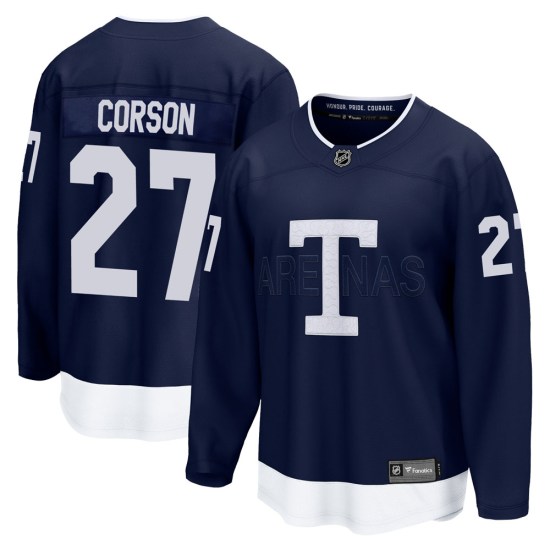 Shayne Corson Toronto Maple Leafs Breakaway 2022 Heritage Classic Fanatics Branded Jersey - Navy