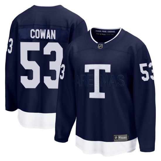 Easton Cowan Toronto Maple Leafs Breakaway 2022 Heritage Classic Fanatics Branded Jersey - Navy