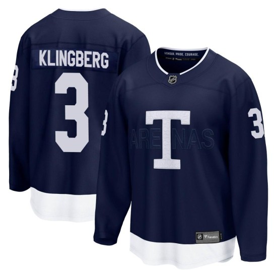 John Klingberg Toronto Maple Leafs Breakaway 2022 Heritage Classic Fanatics Branded Jersey - Navy