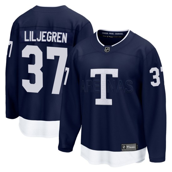 Timothy Liljegren Toronto Maple Leafs Breakaway 2022 Heritage Classic Fanatics Branded Jersey - Navy