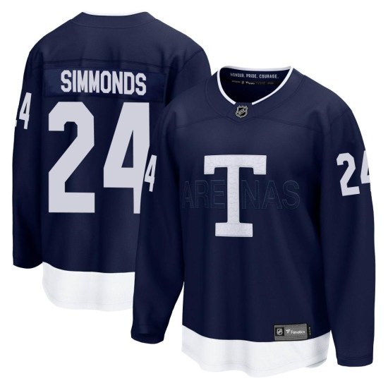 Wayne Simmonds Toronto Maple Leafs Breakaway 2022 Heritage Classic Fanatics Branded Jersey - Navy
