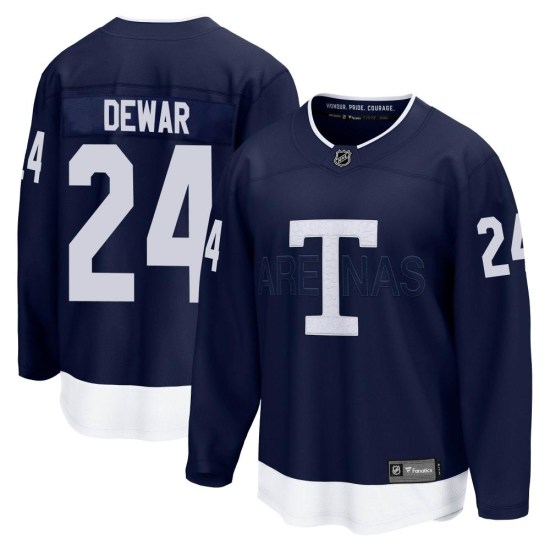 Connor Dewar Toronto Maple Leafs Youth Breakaway 2022 Heritage Classic Fanatics Branded Jersey - Navy