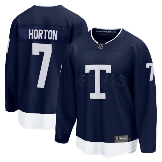 Tim Horton Toronto Maple Leafs Youth Breakaway 2022 Heritage Classic Fanatics Branded Jersey - Navy