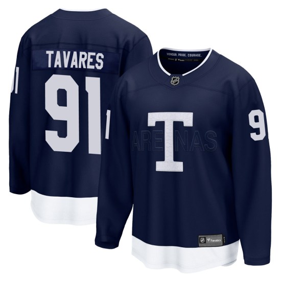John Tavares Toronto Maple Leafs Youth Breakaway 2022 Heritage Classic Fanatics Branded Jersey - Navy