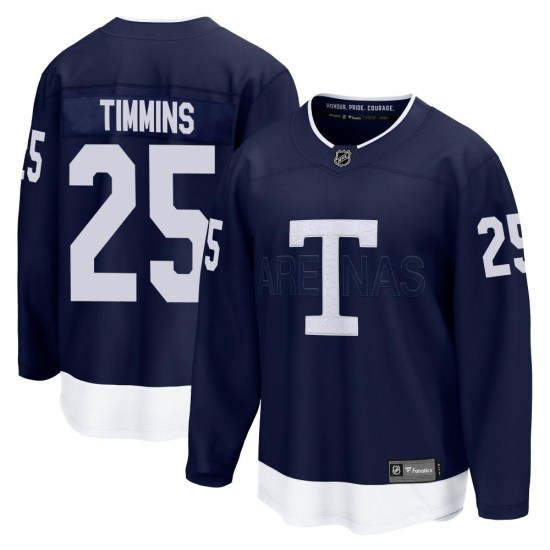 Conor Timmins Toronto Maple Leafs Youth Breakaway 2022 Heritage Classic Fanatics Branded Jersey - Navy