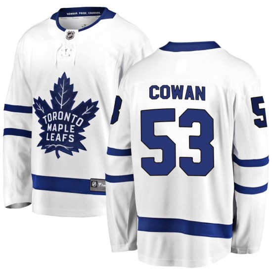Easton Cowan Toronto Maple Leafs Breakaway Away Fanatics Branded Jersey - White