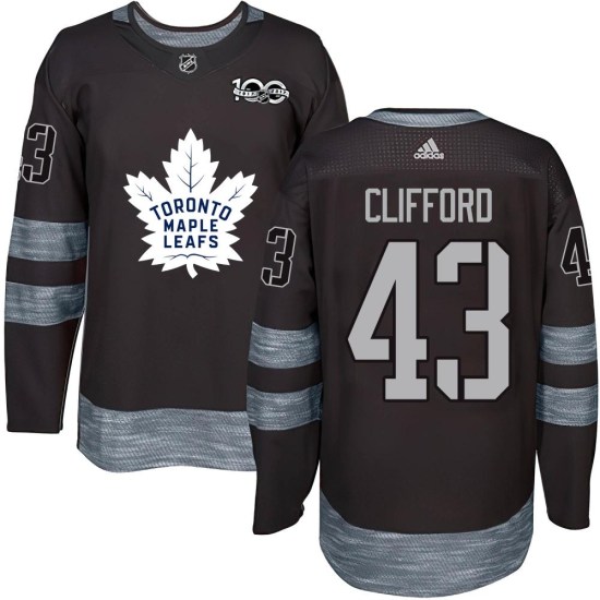 Kyle Clifford Toronto Maple Leafs Youth Authentic 1917-2017 100th Anniversary Jersey - Black