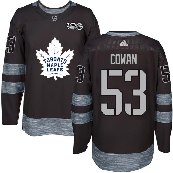 Easton Cowan Toronto Maple Leafs Youth Authentic 1917-2017 100th Anniversary Jersey - Black