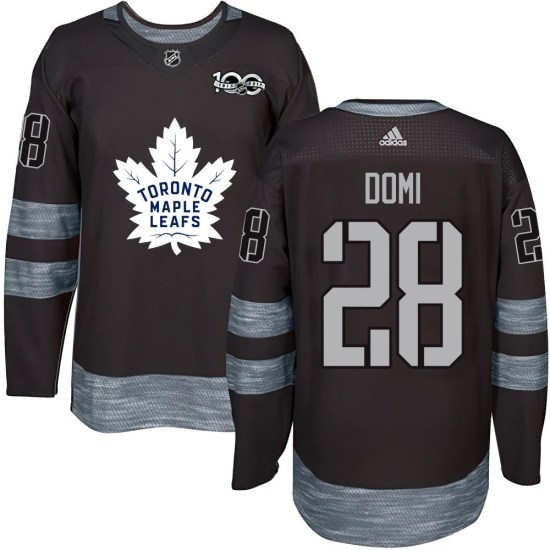 Tie Domi Toronto Maple Leafs Youth Authentic 1917-2017 100th Anniversary Jersey - Black