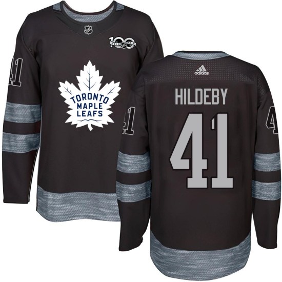Dennis Hildeby Toronto Maple Leafs Youth Authentic 1917-2017 100th Anniversary Jersey - Black
