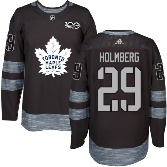 Pontus Holmberg Toronto Maple Leafs Youth Authentic 1917-2017 100th Anniversary Jersey - Black
