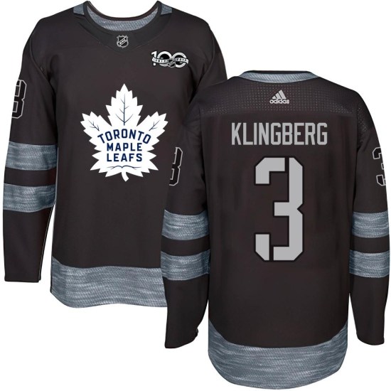 John Klingberg Toronto Maple Leafs Youth Authentic 1917-2017 100th Anniversary Jersey - Black