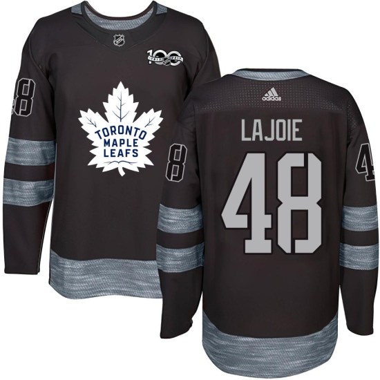 Maxime Lajoie Toronto Maple Leafs Youth Authentic 1917-2017 100th Anniversary Jersey - Black