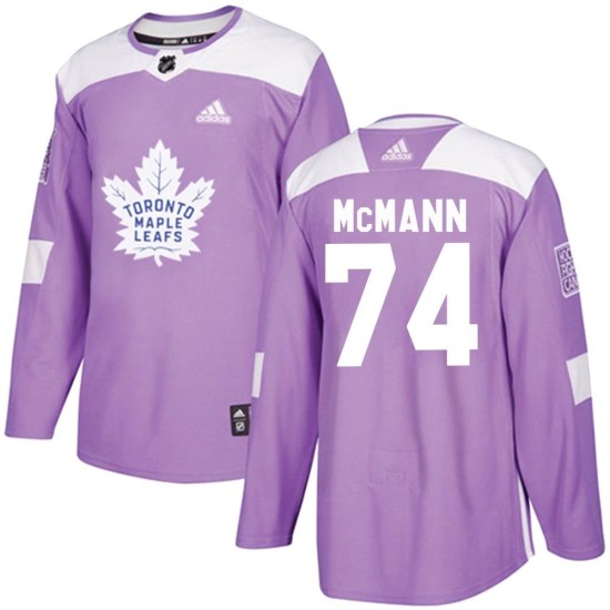 Bobby McMann Toronto Maple Leafs Authentic Fights Cancer Practice Adidas Jersey - Purple