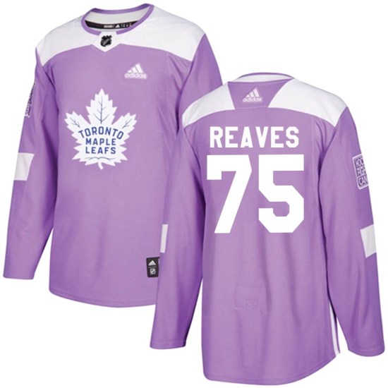 Ryan Reaves Toronto Maple Leafs Authentic Fights Cancer Practice Adidas Jersey - Purple